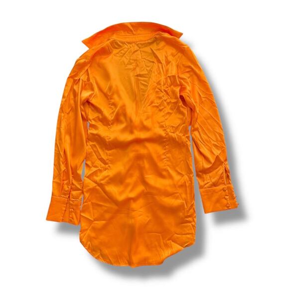 RIVIR Dress Women's Size Medium Orange - Picture 2 of 9